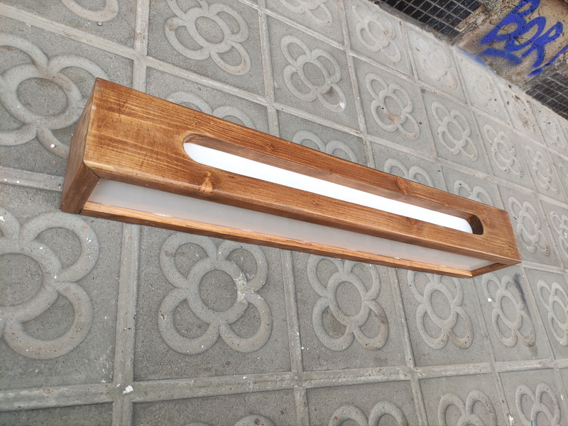 aplique pared hotel madera sininstalacion 9.5x67x10 11u